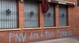El PNV de Vizcaya denuncia pintadas contra la Ertzaintza en su sede de Baracaldo