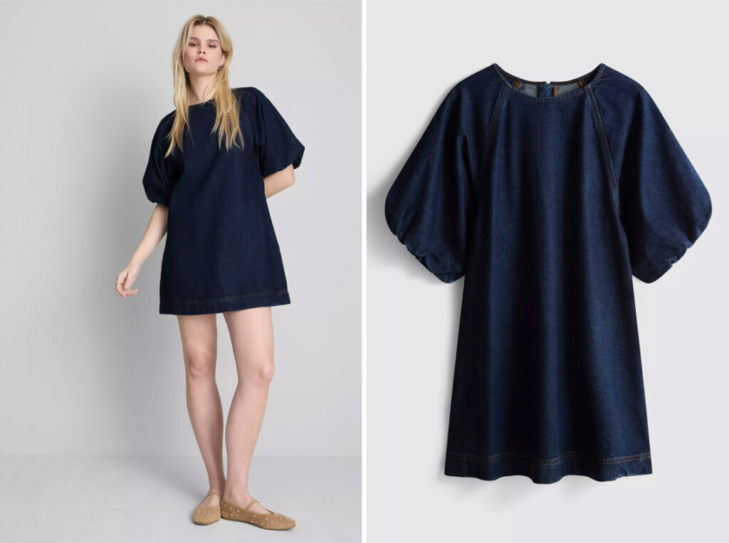 Vestido corto denim de Primark. (PVP: 24€)