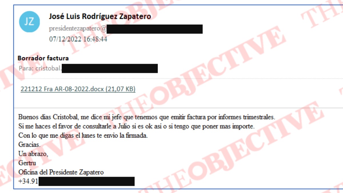 La UDEF caza a Zapatero creando facturas falsas: «¿Ponemos más importe?»