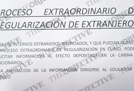 Prisiones coloca carteles en los módulos de las cárceles para acelerar la regularización