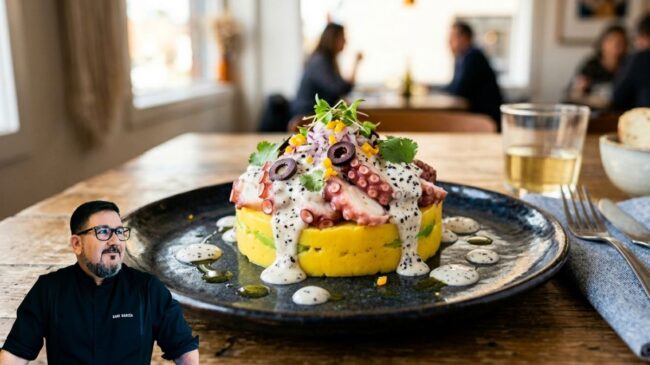 Dani García, chef andaluz Michelin: el pulpo en conserva es un buen aperitivo, pero tienes una cena increíble si lo mezclas en una causa limeña o en salpicón