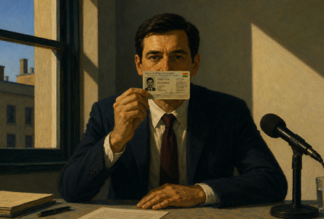 Para escucharle, enséñeme el carnet