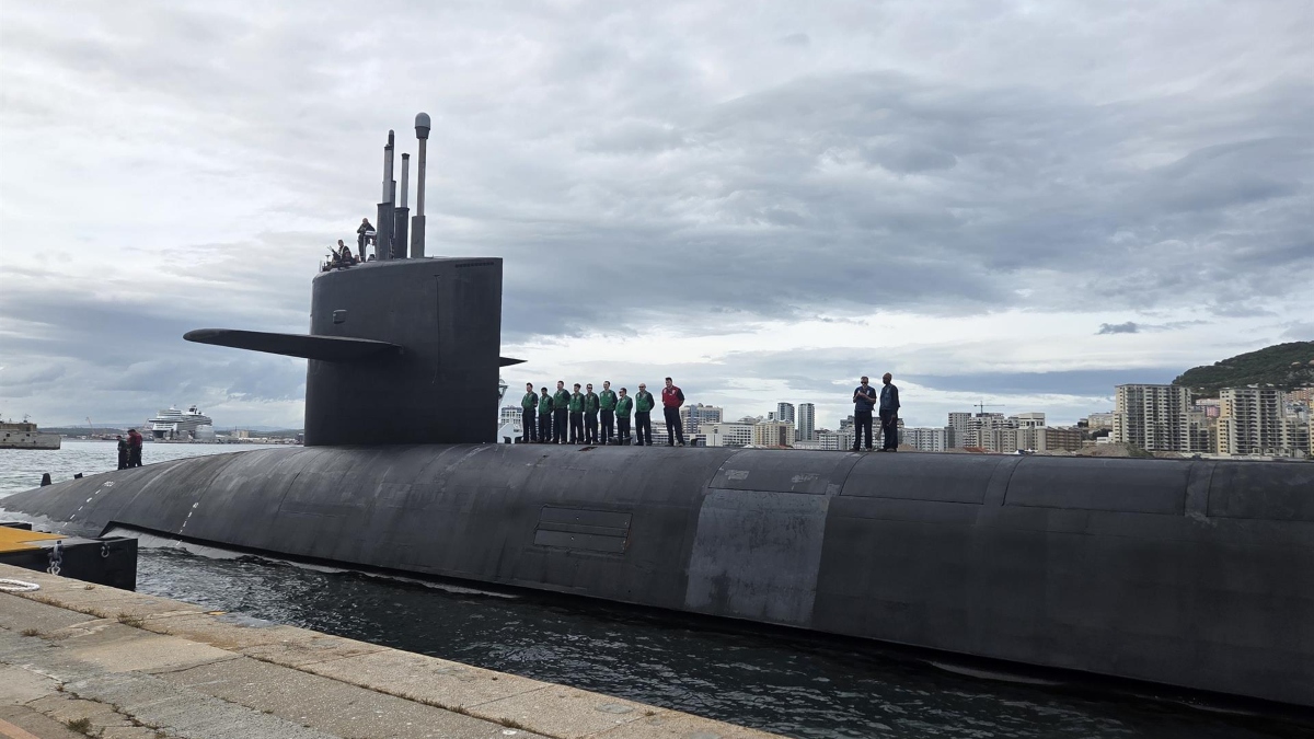 El mayor submarino nuclear de Estados Unidos atraca en Gibraltar