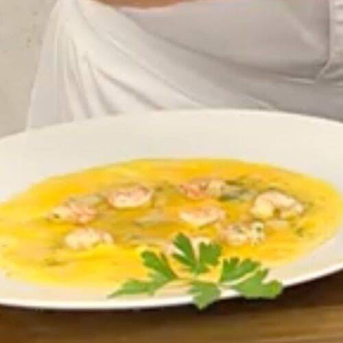 Tortilla vaga de gambas al ajillo de Karlos Arguiñano