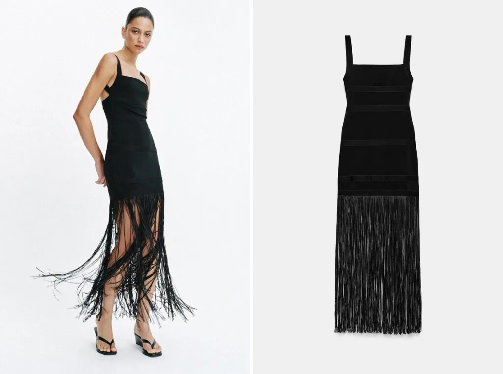 Vestido largo de tirantes de Zara. (PVP: 39.95€)