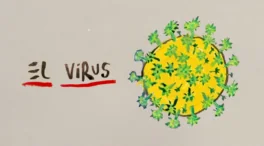 La viñeta animada sobre... El virus