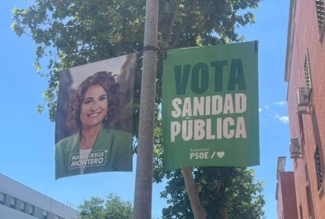 La polémica por las banderolas electorales en Sevilla agita la campaña andaluza