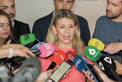 Yolanda Díaz reta al PP a presentar la moción de censura contra Sánchez: «Que sea valiente»