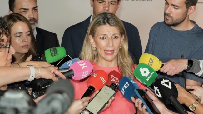 Yolanda Díaz reta al PP a presentar la moción de censura contra Sánchez: «Que sea valiente»