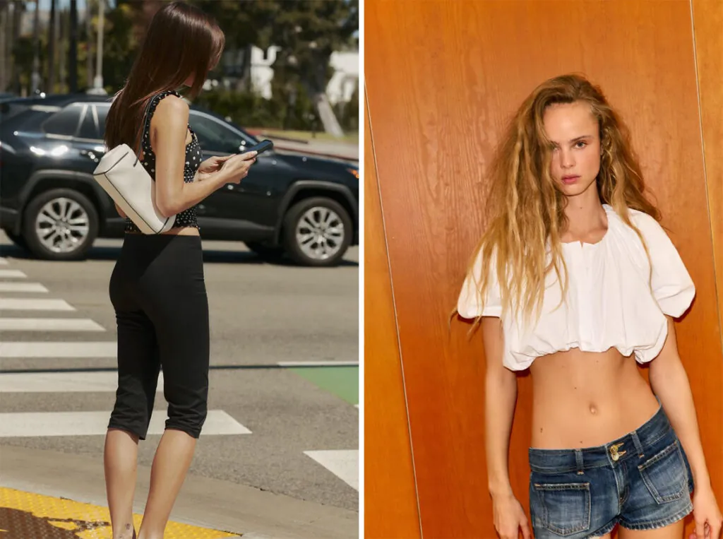 ZARA Pantalón capri negro. (PVP: 17.95€) // ZARA Crop top blanco. (PVP: 25.95€)