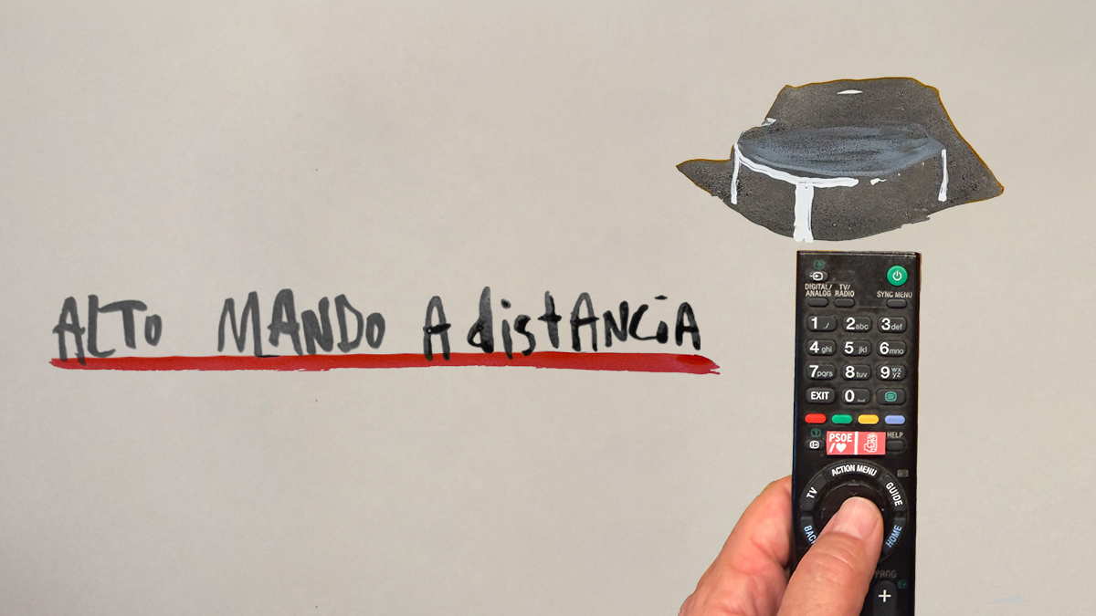 La viñeta animada sobre... Altos mandos de la Benemérita (a distancia)