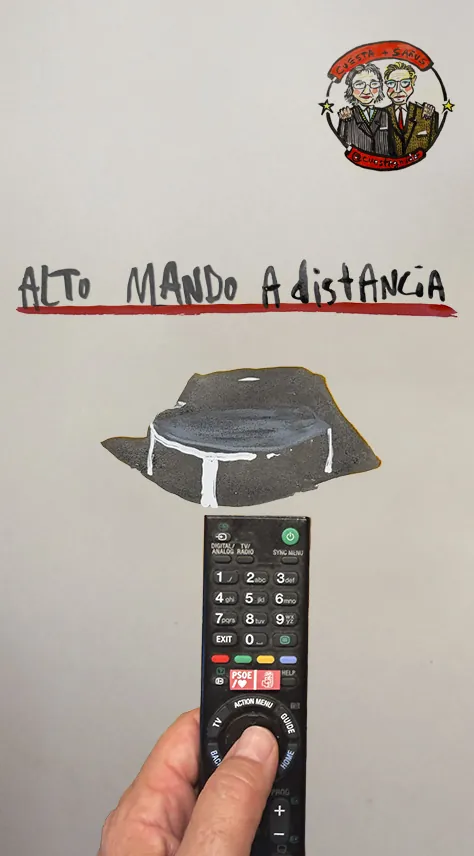 La viñeta animada sobre… Altos mandos de la Benemérita (a distancia)