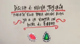 La viñeta animada sobre... Joyería