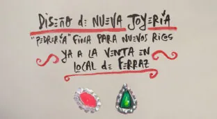 La viñeta animada sobre... Joyería
