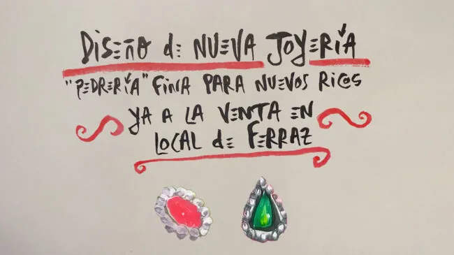 La viñeta animada sobre... Joyería