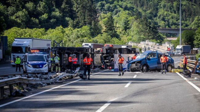 Los cinco muertos en el accidente de Guipúzcoa son policías forales navarros