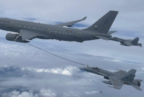 El Ejército del Aire despliega por primera vez en un ejercicio de la OTAN un avión cisterna A330