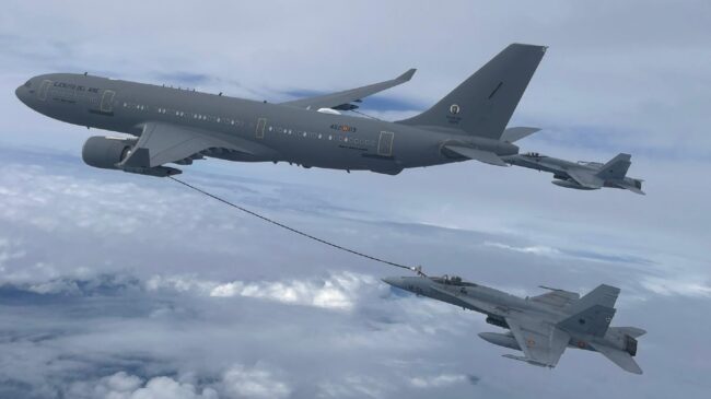 El Ejército del Aire despliega por primera vez en un ejercicio de la OTAN un avión cisterna A330