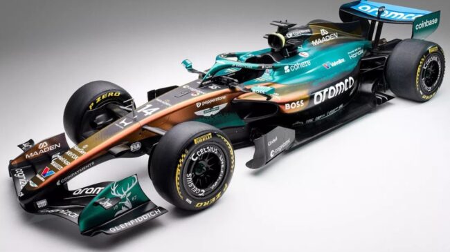 Color esperanza para Alonso en Mónaco: así es la nueva decoración de Aston Martin