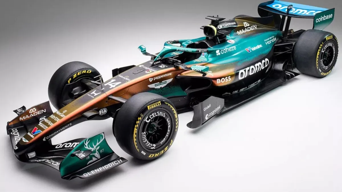 Color esperanza para Alonso en Mónaco: así es la nueva decoración de Aston Martin