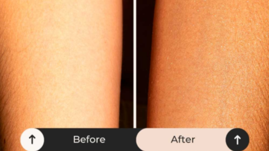 Antes y después del bronceado