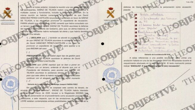 La UCO revela la estrategia de Cerdán y Leire para apartar a la juez del 'caso David Sánchez'