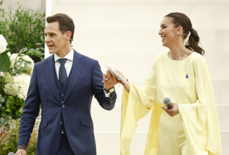 Un homenaje al Vaticano y una petición directa al Papa: Christian Gálvez y Patricia Pardo triunfan en el Bernabéu