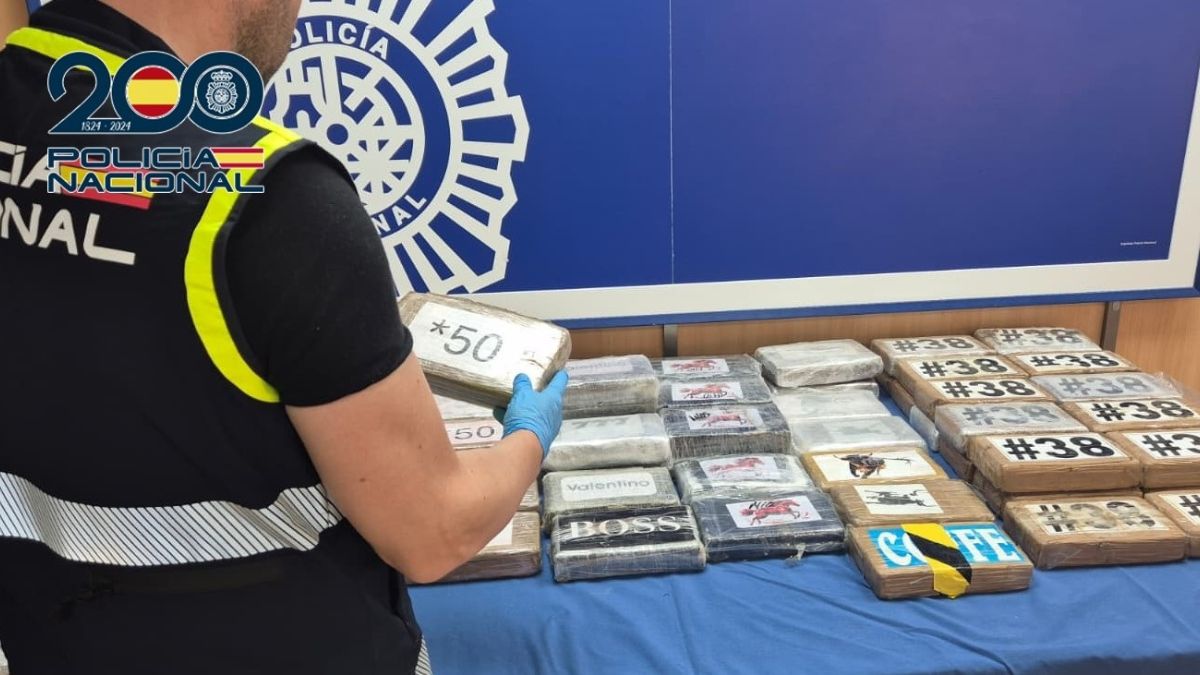 La Policía incauta 80 kilos de cocaína y desarma un grupo de narcotráfico en Valencia