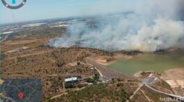 Estabilizado el incendio en Huelva que moviliza a 26 efectivos
