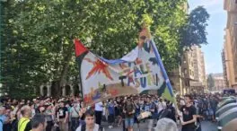 Una manifestación reclama en Pamplona «verdaderas condiciones para vivir en euskera»