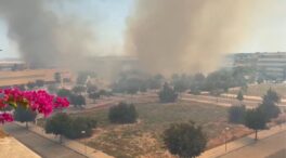 Controlado el incendio urbano que ha forzado a desalojar casas en Mairena del Aljarafe
