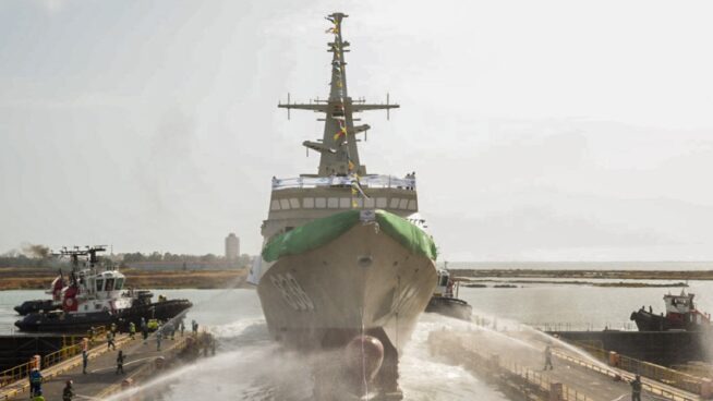 Navantia bota la sexta corbeta para Arabia Saudí y avanza en la construcción de dos más