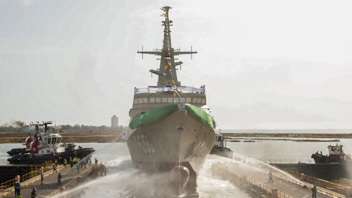 Navantia bota la sexta corbeta para Arabia Saudí y avanza en la construcción de dos más