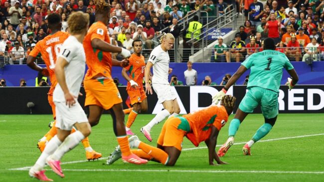 Haaland rescata a Noruega ante Costa de Marfil para seguir remando en el Mundial
