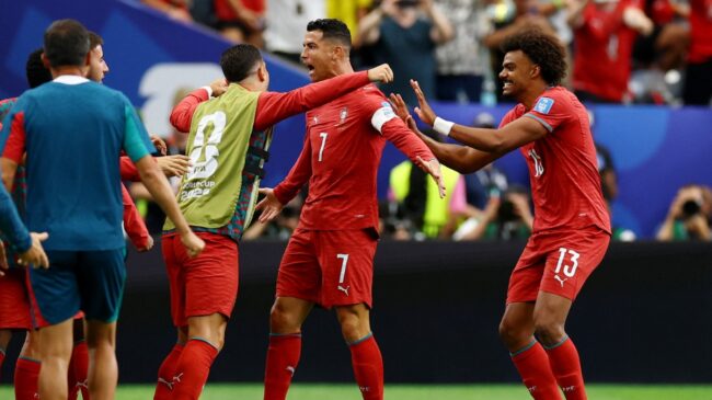 Portugal se resarce con una 'manita' a Uzbekistán con un Cristiano Ronaldo histórico