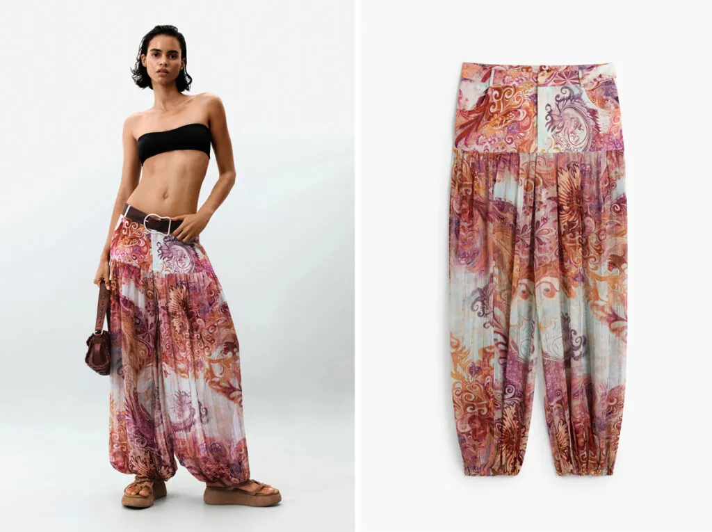 Pantalón bombacho estampado de Desigual. (PVP: 89.95€)