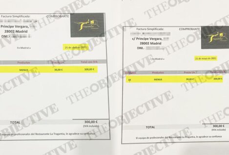Cifras idénticas y comidas ficticias de hasta 11 personas: así son las facturas falsas del PSOE