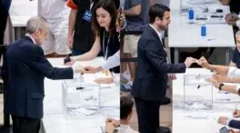 Florentino y Riquelme ejercen su voto en las elecciones a la presidencia del Real Madrid