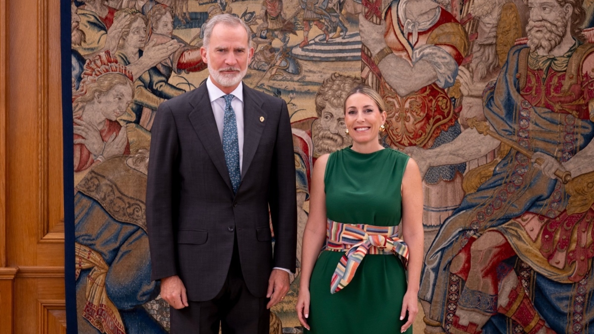 El Rey recibe en Zarzuela a María Guardiola tras su reelección como presidenta de Extremadura