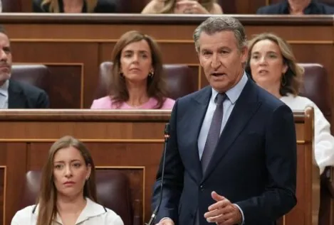 Feijóo, a Sánchez: «¿Hasta cuándo más va a estirar esta basura?»