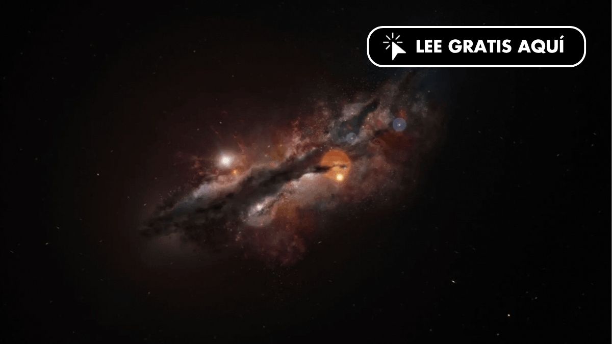 El supertelescopio ALMA detecta por primera vez el gas que alimentó a las galaxias primitivas