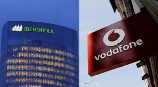 Iberdrola y Vodafone venderán juntas electricidad, fibra, telefonía móvil y televisión