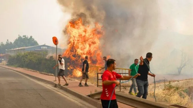 Regresan los medios aéreos a El Valle (Murcia) para la extinción del incendio forestal