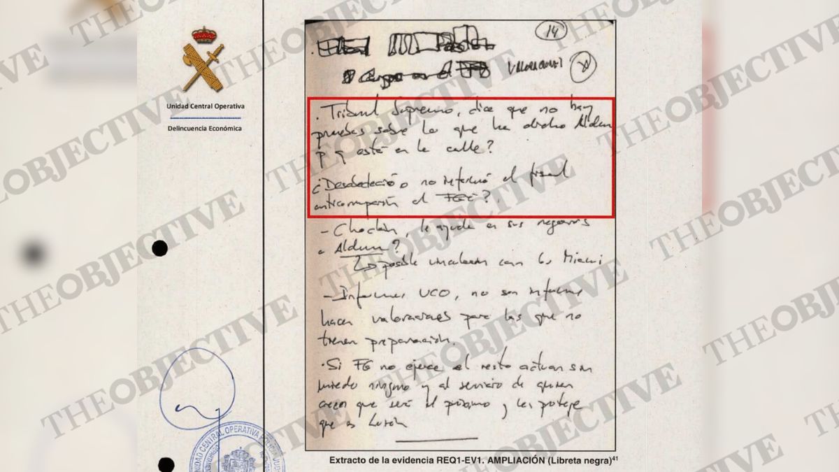 Cerdán anotó en su agenda la «desobediencia» del fiscal Luzón al poner en libertad a Aldama