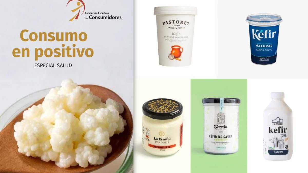 La Asociación Española de Consumidores elabora una guía informativa sobre el kéfir