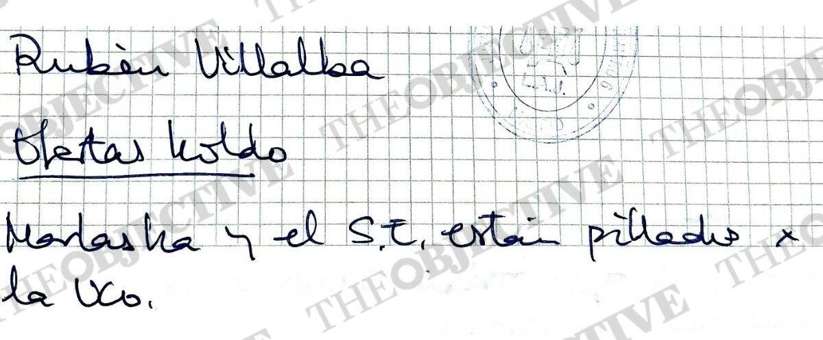 La segunda libreta de Leire Díez: «Marlaska y el secretario de Estado están pillados por la UCO»