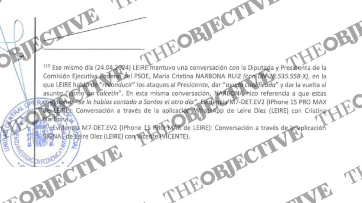 Díez prometió a Narbona «revertir» los ataques a Sánchez en sus cinco días de reflexión