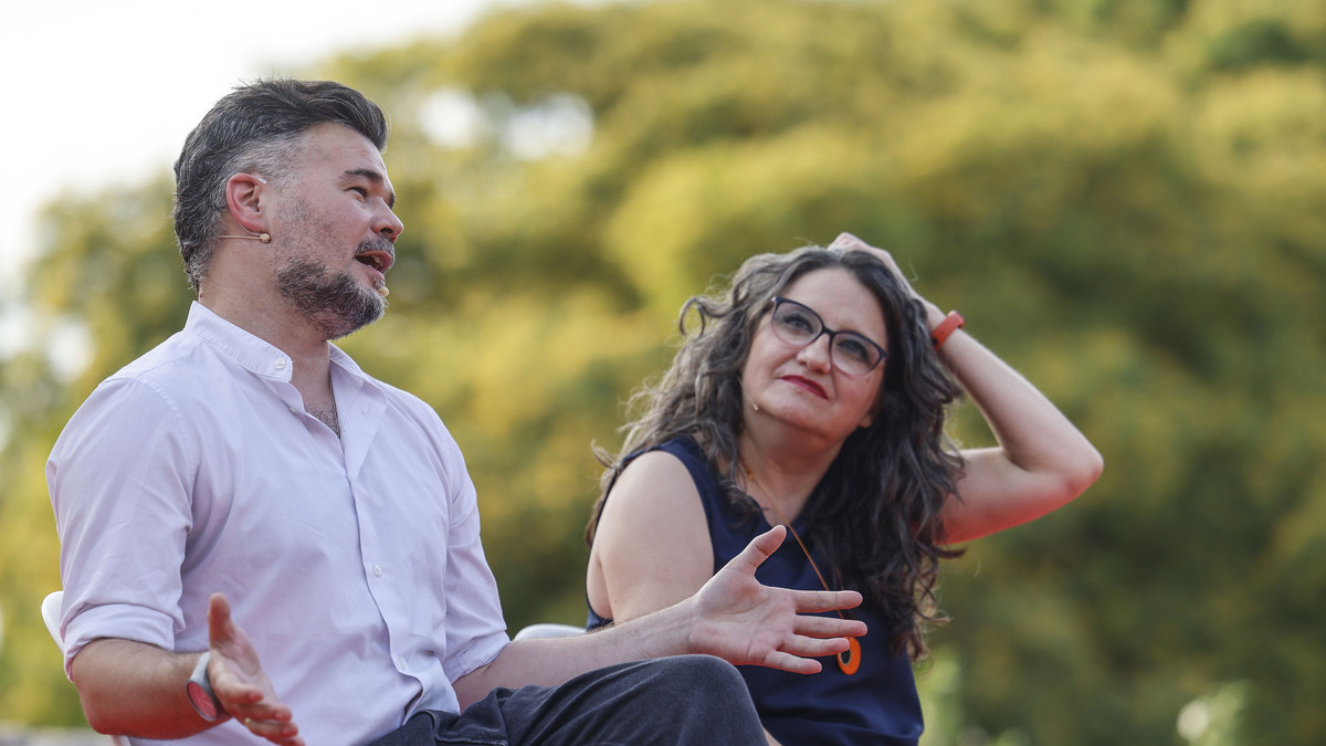 Rufián insta a Oltra a aprovechar la «oportunidad histórica» para unir a la izquierda