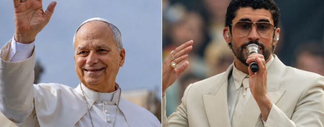 El Papa y Bad Bunny se reunieron en privado en el Santiago Bernabéu