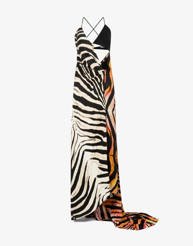 Vestido estampado de Roberto Cavalli